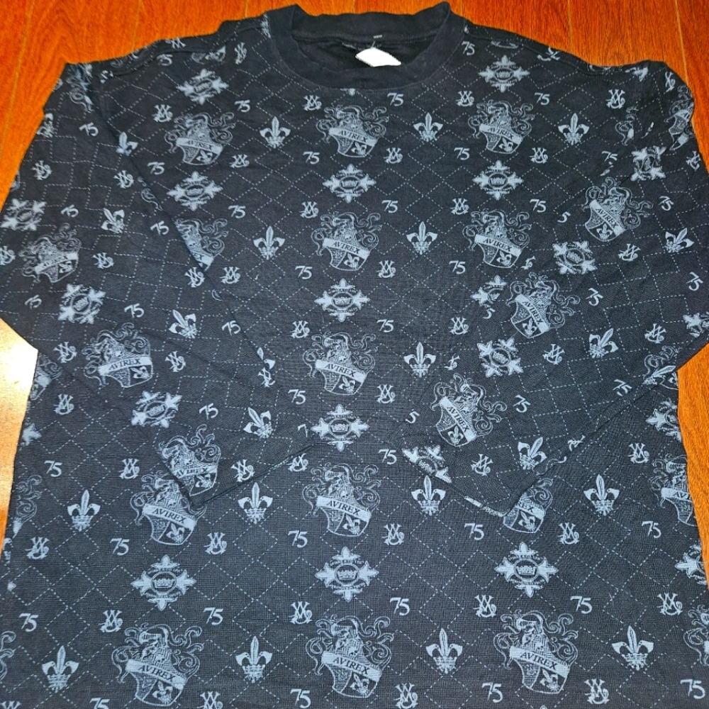 Avirex Waffle Knit Crew Neck